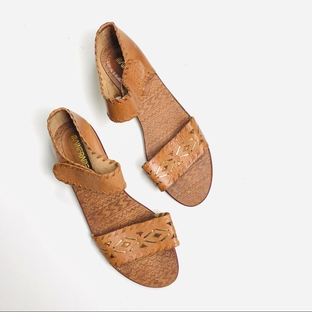 MainFrame Leather sandals‎ with ankle strap